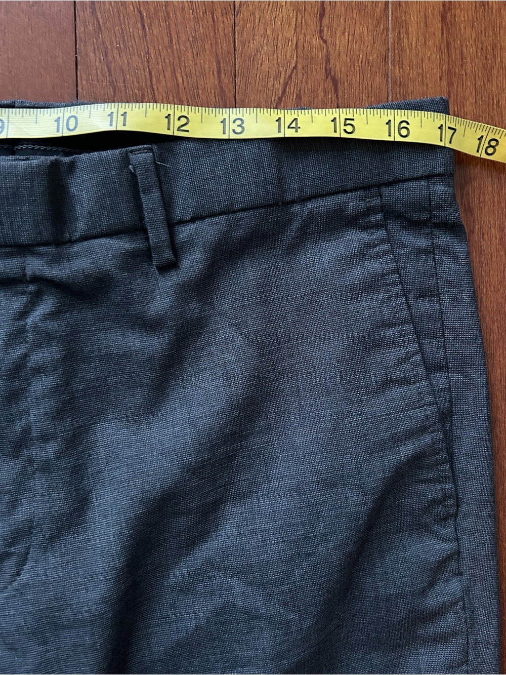 Banana Republic Slim Fit Wool Dress Pants Gray Men’s 33x32 Office Dadcore - Picture 7 of 9